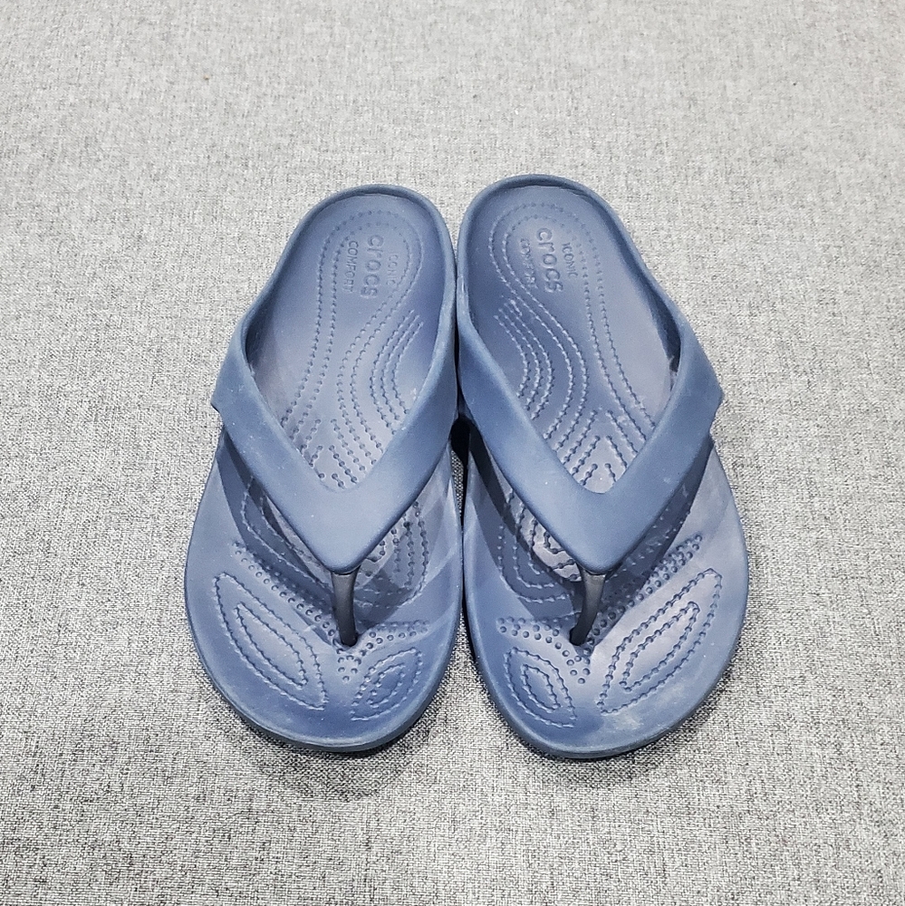 Crocs Navy Blue flip flops